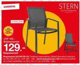 Möbelzentrum Pforzheim Stern stapelsessel oder gartenklappsessel Angebot