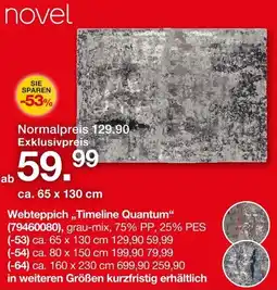 Möbelzentrum Pforzheim novel Webteppich ,,Timeline Quantum" Angebot