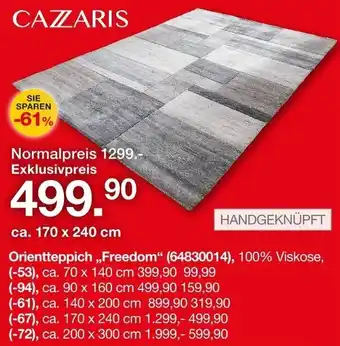 Möbelzentrum Pforzheim CAZZARIS Orientteppich ,,Freedom" Angebot