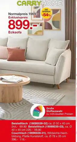 Möbelzentrum Pforzheim CARRYHOME Ecksofa Angebot