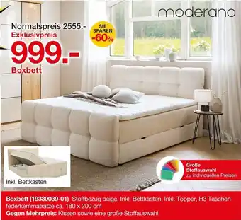 Möbelzentrum Pforzheim Moderano Boxbett Angebot