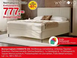 Möbelzentrum Pforzheim Welnova Boxspringbett Angebot