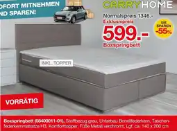 Möbelzentrum Pforzheim CARRYHOME Boxspringbett Angebot