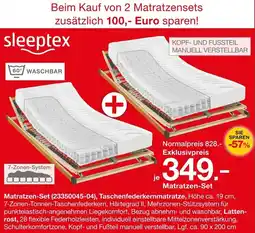 Möbelzentrum Pforzheim Sleeptex Matratzen-Set Angebot