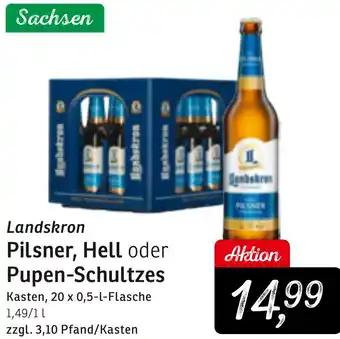 KONSUM Landskron Pilsner, Hell oder Pupen-Schultzes Angebot