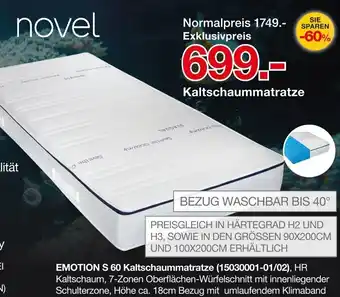 Möbelzentrum Pforzheim Novel Kaltschaummatratze Angebot