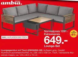 Möbelzentrum Pforzheim GARDEN Ambia Lounge-Set Angebot