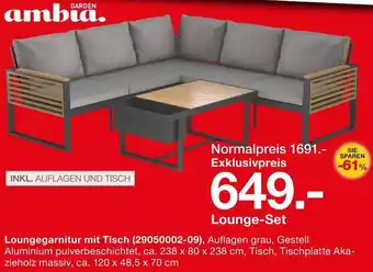 Möbelzentrum Pforzheim GARDEN Ambia Lounge-Set Angebot