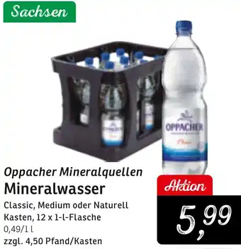 KONSUM Oppacher Mineralquellen Mineralwasser Angebot