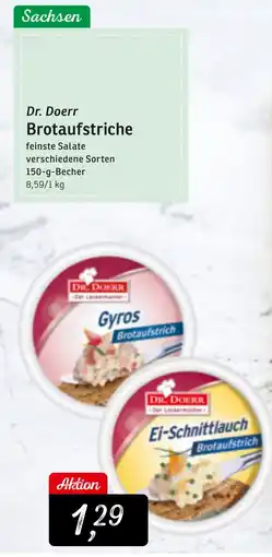 KONSUM Dr. Doerr Brotaufstriche Angebot