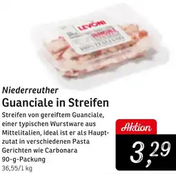 KONSUM Niederreuther Guanciale in Streifen Angebot