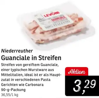 KONSUM Niederreuther Guanciale in Streifen Angebot