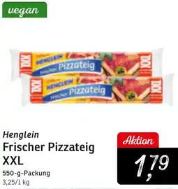 KONSUM Henglein Frischer Pizzateig XXL Angebot