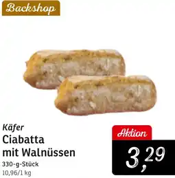 KONSUM Käfer Ciabatta mit Walnüssen Angebot