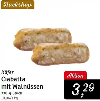 KONSUM Käfer Ciabatta mit Walnüssen Angebot