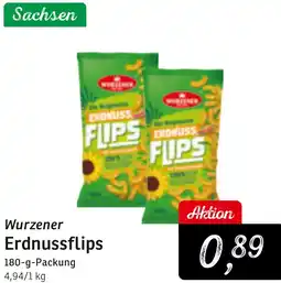 KONSUM Wurzener Erdnussflips Angebot