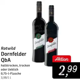 KONSUM Rotwild Dornfelder QbA Angebot