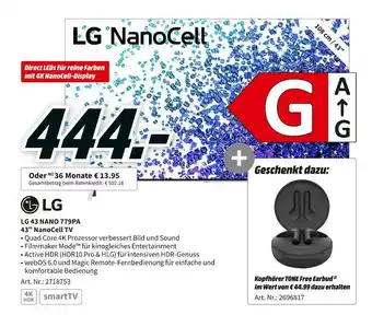 MediaMarkt Lg 43 nano 779pa 43" nanocell tv Angebot