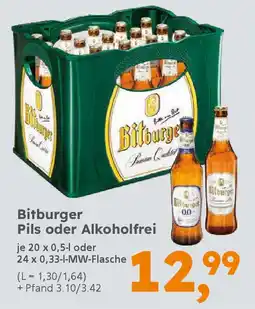 Globus Baumarkt Bitburger Pils oder Alkoholfrei Angebot