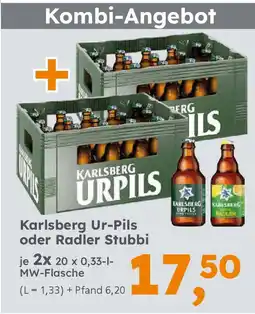 Globus Baumarkt Karlsberg Ur-Pils oder Radler Stubbi Angebot