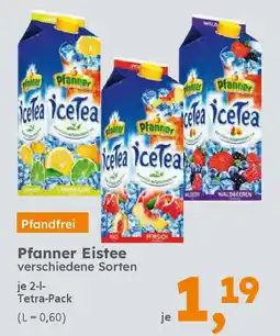 Globus Baumarkt Pfanner Eistee Angebot