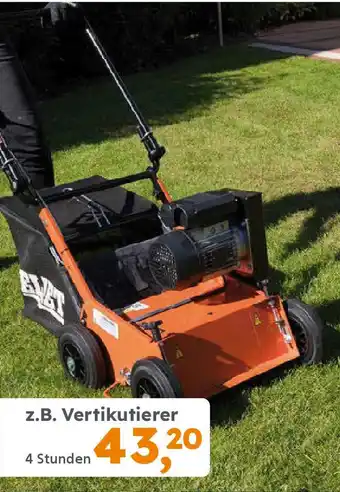 Globus Baumarkt Maschinen- VERMIETUNG z.B. Vertikutierer Angebot
