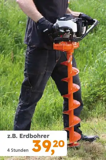 Globus Baumarkt Maschinen- VERMIETUNG z.B. Erdbohrer Angebot