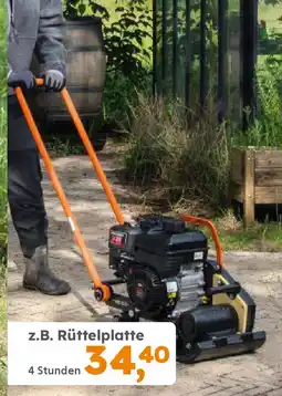 Globus Baumarkt Maschinen- VERMIETUNG z.B. Rüttelplatte Angebot