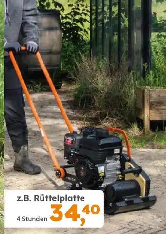 Globus Baumarkt Maschinen- VERMIETUNG z.B. Rüttelplatte Angebot