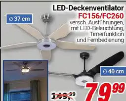 CENTERSHOP LED-Deckenventilator Klimaanlage Angebot