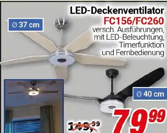 CENTERSHOP LED-Deckenventilator Klimaanlage Angebot