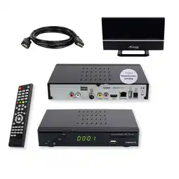 Netto Marken-Discount SET-ONE EasyOne 740 DVB-T2 Bundle Freenet TV HDMI Kabel aktive Antenne Angebot