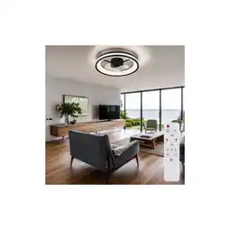 Netto Marken-Discount LED Deckenventilator, dimmbar, Fernbedienung, CCT, D 49,5 cm Angebot