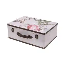 Netto Marken-Discount HMF VKO102 Vintage Koffer aus Holz, 44 x 32 x 16 cm, Deko Rose Angebot