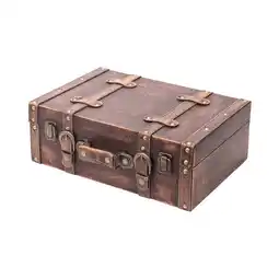 Netto Marken-Discount HMF VKO103 Vintage Koffer aus Holz, 38 x 26 x 13 cm, Deko Klassik Angebot