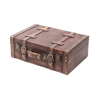 Netto Marken-Discount HMF VKO103 Vintage Koffer aus Holz, 38 x 26 x 13 cm, Deko Klassik Angebot