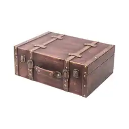 Netto Marken-Discount HMF VKO103 Vintage Koffer aus Holz, 44 x 32 x 16 cm, Deko Klassik Angebot