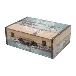 Netto Marken-Discount HMF VKO106 Vintage Koffer aus Holz, 44 x 32 x 16 cm, Deko Fahrrad Angebot