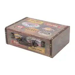 Netto Marken-Discount HMF VKO107 Vintage Koffer aus Holz, 38 x 26 x 13 cm, Deko Garage Angebot