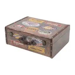 Netto Marken-Discount HMF VKO107 Vintage Koffer aus Holz, 44 x 32 x 16 cm, Deko Garage Angebot