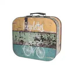 Netto Marken-Discount HMF VKO206 Vintage Koffer aus Holz, 25 x 21,5 x 8,5 cm, Deko Fahrrad Angebot
