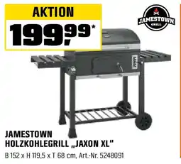 OBI JAMESTOWN HOLZKOHLEGRILL ,,JAXON XL" Angebot