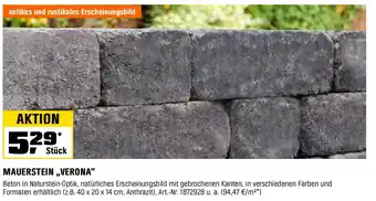 OBI MAUERSTEIN ,,VERONA" Angebot