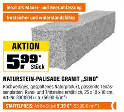 OBI NATURSTEIN-PALISADE GRANIT,,SINO" Angebot