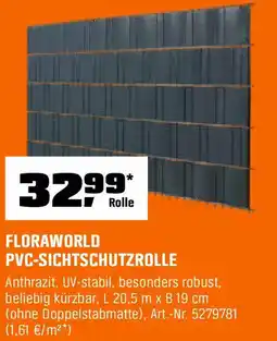 OBI FLORAWORLD PVC-SICHTSCHUTZROLLE Angebot