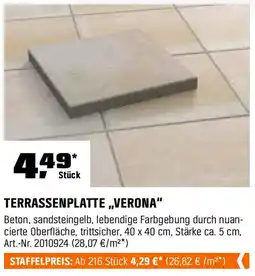 OBI TERRASSENPLATTE ,,VERONA" Angebot