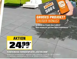OBI FEINSTEINZEUG TERRASSENPLATTE ,,STATION IRON" Angebot