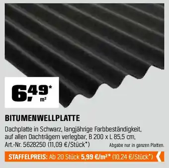 OBI BITUMENWELLPLATTE Angebot