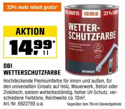 OBI OBI WETTERSCHUTZFARBE Angebot