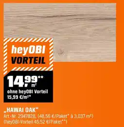 OBI ,,HAWAI OAK" Angebot